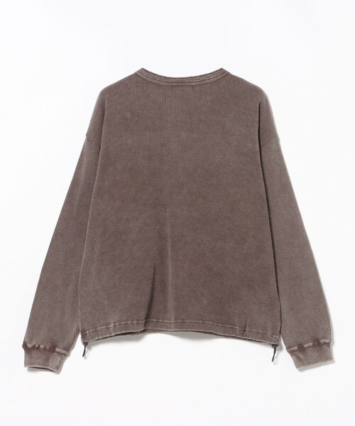 BEAMS HEART(ビームスハート)の「SW ワッフル ヘンリーネック カットソー(Tシャツ/カットソー・メンズ・ブラウン/ブラック・MEDIUM/SMALL/LARGE)」の12枚目の写真