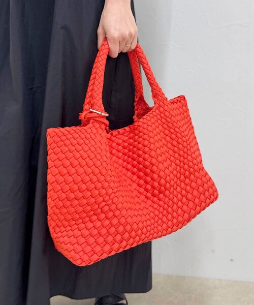 NOLLEY’S（ノーリーズ）の「メッシュトートM（トートバッグ・レディース・サックスブルー/ブラウン系その他/ブラック/ネイビー/アイボリー/コーラル/ブラウン・FREE）」の7枚目の写真