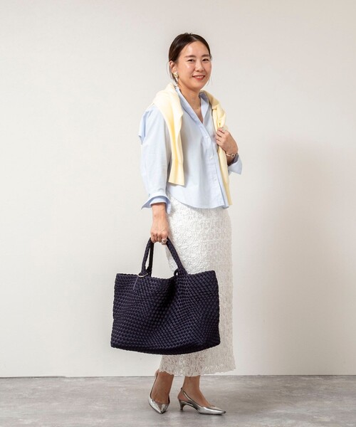 NOLLEY’S（ノーリーズ）の「メッシュトートM（トートバッグ・レディース・サックスブルー/ブラウン系その他/ブラック/ネイビー・FREE）」の7枚目の写真