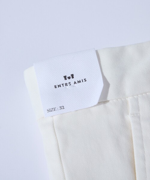 ENTRE AMIS(アントレ アミ)の「【entre amis】スリムフィット ノープリーツ チノスラックス / 8188(チノパンツ・メンズ・ホワイト/ブラウン/ネイビー・29/30/31/32)」の11枚目の写真