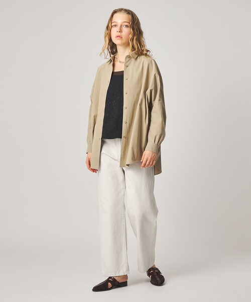 Steven Alan(スティーブンアラン)の「<Steven Alan>フラワー ジャガード タンクトップ(シャツ/ブラウス・レディース・ライトブルー/ブラック・FREE)」の6枚目の写真