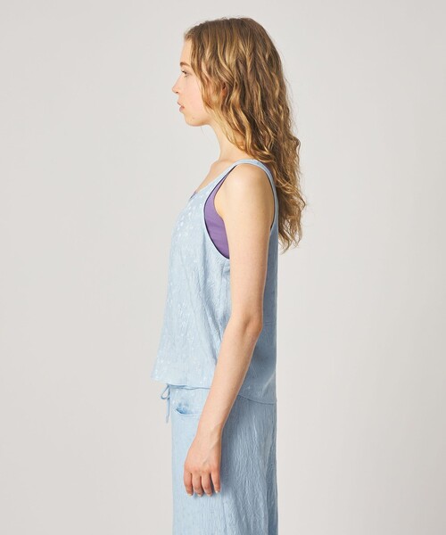Steven Alan(スティーブンアラン)の「<Steven Alan>フラワー ジャガード タンクトップ(シャツ/ブラウス・レディース・ライトブルー/ブラック・FREE)」の8枚目の写真