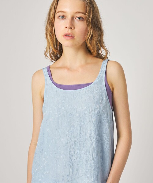 Steven Alan(スティーブンアラン)の「<Steven Alan>フラワー ジャガード タンクトップ(シャツ/ブラウス・レディース・ライトブルー/ブラック・FREE)」の10枚目の写真