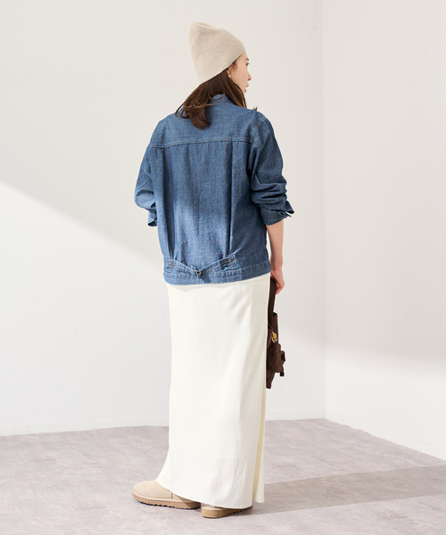 FRAMeWORK（フレームワーク）の「UNION HERCULES/ユニオンヘラクレス MADE denim インディゴダンガリージャケット（デニムジャケット・レディース・ブルー系その他・FREE）」の4枚目の写真