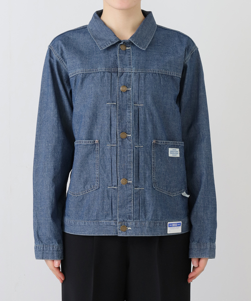 FRAMeWORK（フレームワーク）の「UNION HERCULES/ユニオンヘラクレス MADE denim インディゴダンガリージャケット（デニムジャケット・レディース・ブルー系その他・FREE）」の10枚目の写真