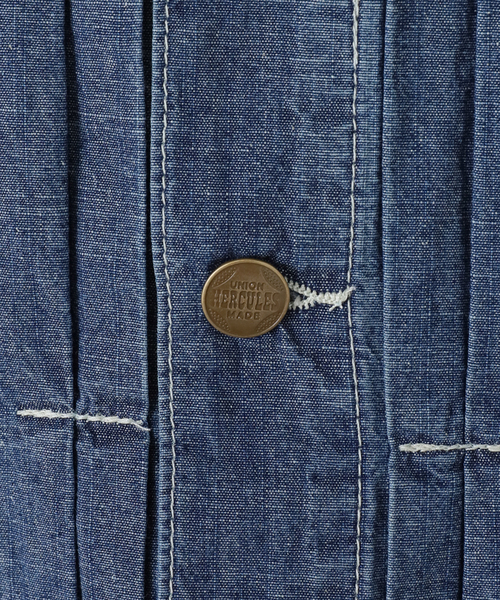 FRAMeWORK（フレームワーク）の「UNION HERCULES/ユニオンヘラクレス MADE denim インディゴダンガリージャケット（デニムジャケット・レディース・ブルー系その他・FREE）」の15枚目の写真