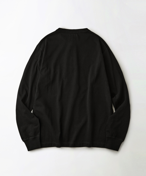 OUTSTANDING(アウトスタンディング)の「VINTAGE HENLEY NECK LONG SLEEVE TEE_BLACK(Tシャツ/カットソー・メンズ・その他・LARGE/X-LARGE/MEDIUM)」の2枚目の写真