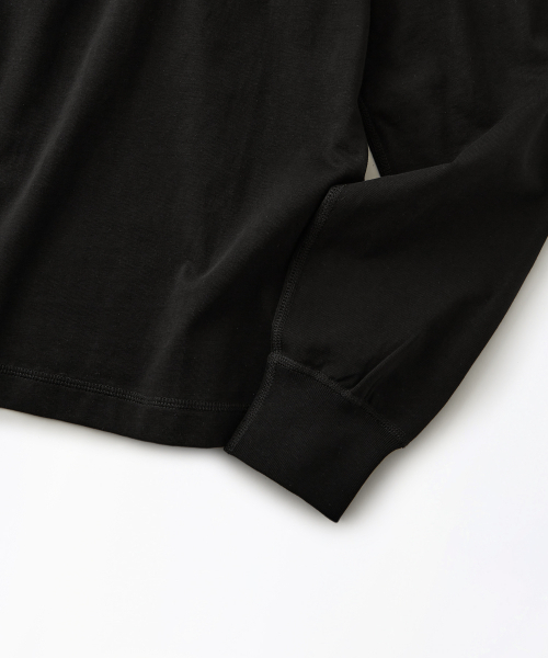 OUTSTANDING(アウトスタンディング)の「VINTAGE HENLEY NECK LONG SLEEVE TEE_BLACK(Tシャツ/カットソー・メンズ・その他・LARGE/X-LARGE/MEDIUM)」の5枚目の写真