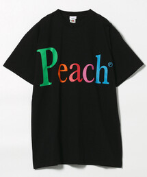 byeA.（バイエー）の「byeA./バイエー NOT APPLE T-shirt Peach/バイエー ロゴTシャツ（Tシャツ/カットソー）」