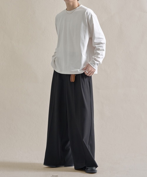 epnok（エプノック）の「ファンクショナルルーズロンTee（Tシャツ/カットソー・メンズ・ブラック/オフホワイト/チャコールグレー/アッシュグレー・SMALL/MEDIUM/LARGE）」の11枚目の写真