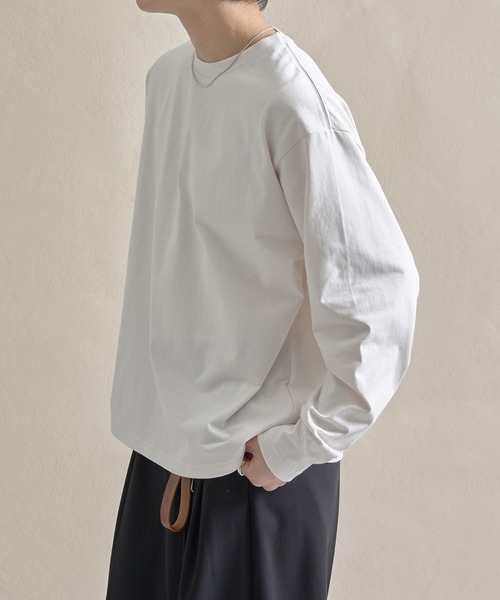 epnok（エプノック）の「ファンクショナルルーズロンTee（Tシャツ/カットソー・メンズ・ブラック/オフホワイト/チャコールグレー/アッシュグレー・SMALL/MEDIUM/LARGE）」の9枚目の写真