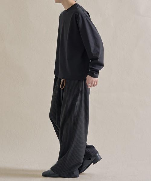 epnok（エプノック）の「ファンクショナルルーズロンTee（Tシャツ/カットソー・メンズ・ブラック/オフホワイト/チャコールグレー/アッシュグレー・SMALL/MEDIUM/LARGE）」の22枚目の写真