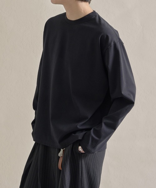 epnok（エプノック）の「ファンクショナルルーズロンTee（Tシャツ/カットソー・メンズ・ブラック/オフホワイト/チャコールグレー/アッシュグレー・SMALL/MEDIUM/LARGE）」の16枚目の写真