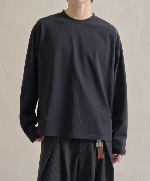 epnok（エプノック）の「ファンクショナルルーズロンTee（Tシャツ/カットソー・メンズ・ブラック/オフホワイト/チャコールグレー/アッシュグレー・SMALL/MEDIUM/LARGE）」の18枚目の写真