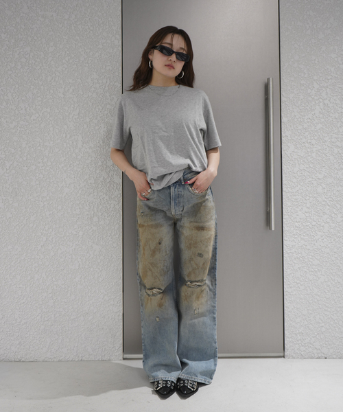 extreme cashmere(エクストリーム カシミヤ)の「EXTREME CASHMERE/エクストリーム カシミア n394 JAMES(ニット/セーター・メンズ・ブラック/カーキ/ネイビー/グレー・FREE)」の11枚目の写真