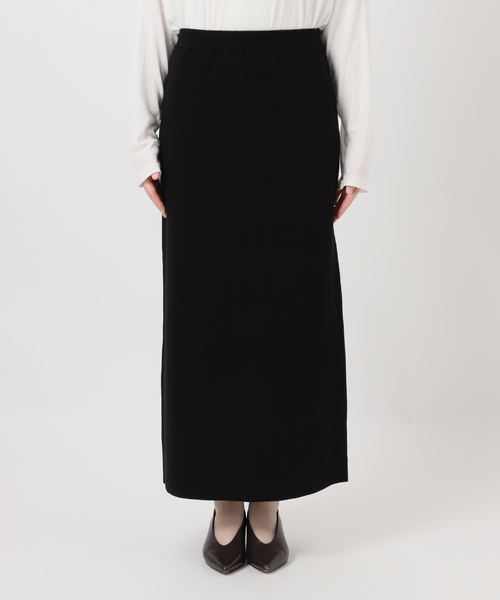 JOURNAL STANDARD relume(ジャーナルスタンダード レリューム)の「《WEB限定追加2》ウォッシャブルミラノリブIラインスカート(スカート・レディース・ブラック・FREE)」の12枚目の写真