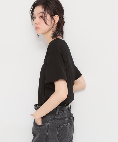 THE SHOP TK (ザ ショップ ティーケー )の「【POLO BCS 別注】ワンポイント刺繍T(Tシャツ/カットソー・レディース・ブラック/オフホワイト/ピンク・12/13)」の8枚目の写真
