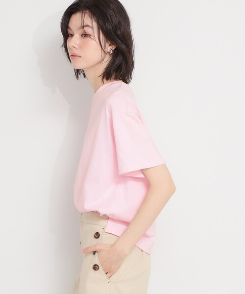 THE SHOP TK (ザ ショップ ティーケー )の「【POLO BCS 別注】ワンポイント刺繍T(Tシャツ/カットソー・レディース・ブラック/オフホワイト/ピンク・12/13)」の12枚目の写真