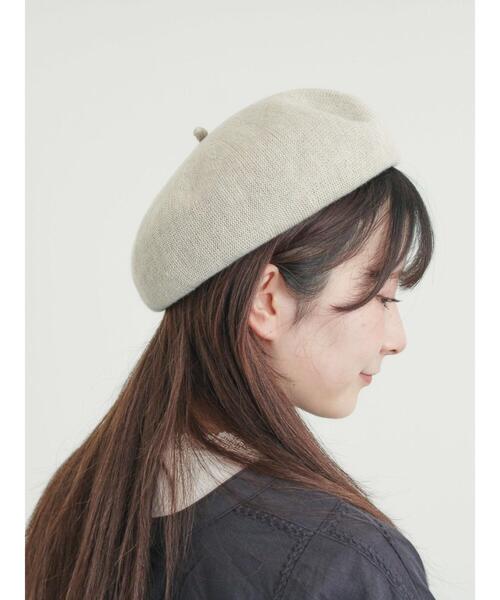 Samansa Mos2（サマンサ モスモス）の「【消臭効果】ベレー帽（ハット・レディース・チャコールグレー/ベージュ/モカ・F）」の6枚目の写真