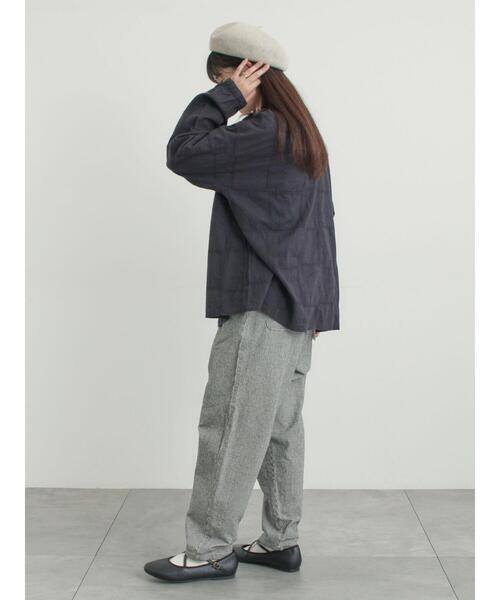 Samansa Mos2（サマンサ モスモス）の「【消臭効果】ベレー帽（ハット・レディース・チャコールグレー/ベージュ/モカ・F）」の9枚目の写真