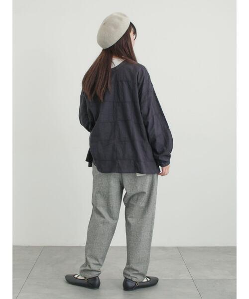 Samansa Mos2（サマンサ モスモス）の「【消臭効果】ベレー帽（ハット・レディース・チャコールグレー/ベージュ/モカ・F）」の10枚目の写真