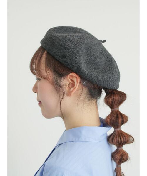 Samansa Mos2（サマンサ モスモス）の「【消臭効果】ベレー帽（ハット・レディース・チャコールグレー/ベージュ/モカ・F）」の13枚目の写真