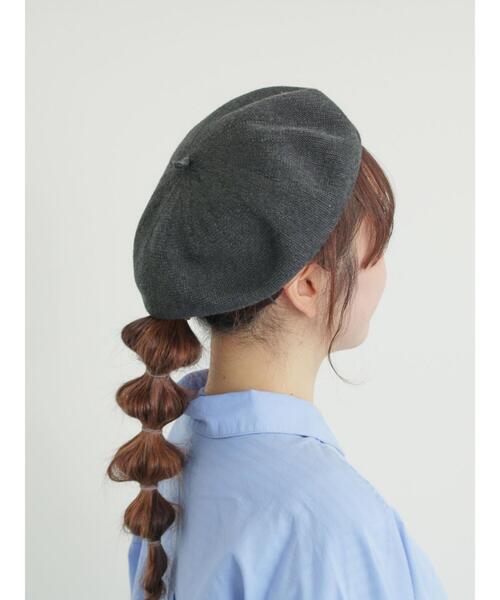Samansa Mos2（サマンサ モスモス）の「【消臭効果】ベレー帽（ハット・レディース・チャコールグレー/ベージュ/モカ・F）」の14枚目の写真