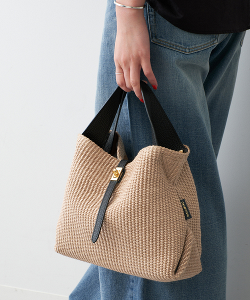 Spick & Span（スピックアンドスパン）の「《WEB限定カラーあり / 追加》VIOLAd’ORO / ヴィオラドーロ SANDRO（トートバッグ・レディース・ベージュ系その他/ブラウン/ベージュ・FREE）」の2枚目の写真