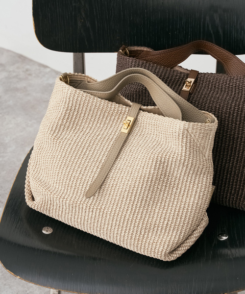 Spick & Span（スピックアンドスパン）の「《WEB限定カラーあり / 追加》VIOLAd’ORO / ヴィオラドーロ SANDRO（トートバッグ・レディース・ベージュ系その他/ブラウン/ベージュ・FREE）」の3枚目の写真