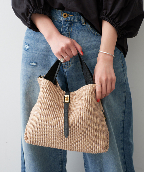 Spick & Span（スピックアンドスパン）の「《WEB限定カラーあり / 追加》VIOLAd’ORO / ヴィオラドーロ SANDRO（トートバッグ・レディース・ベージュ系その他/ブラウン/ベージュ・FREE）」の8枚目の写真