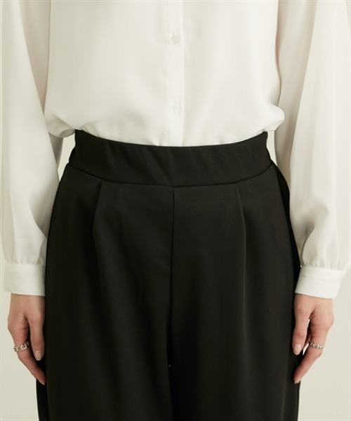 nissen（ニッセン）の「２点セット（ペプラムジレ＋テーパードパンツ）（カバーオール・レディース・モカ/ブラック・M/L）」の20枚目の写真