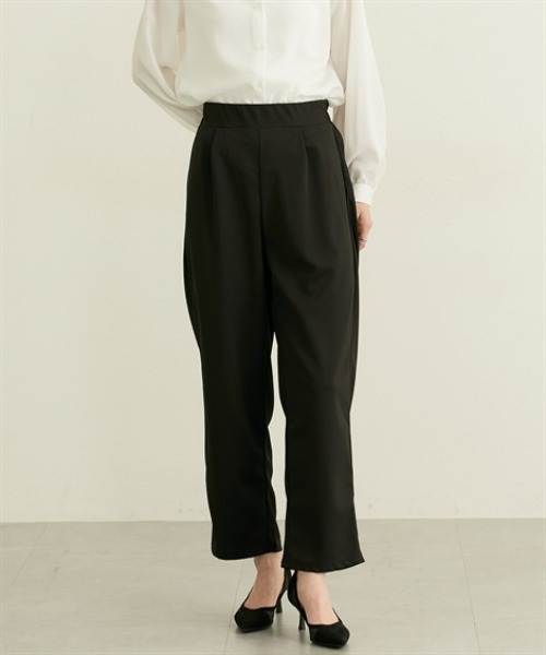 nissen（ニッセン）の「２点セット（ペプラムジレ＋テーパードパンツ）（カバーオール・レディース・モカ/ブラック・M/L）」の22枚目の写真