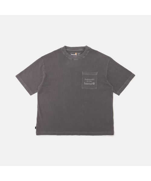 Timberland(ティンバーランド)の「ヘビーウェイト チェスト ポケット Tシャツ メンズ(Tシャツ/カットソー・メンズ・ダークグレー・LARGE/MEDIUM/SMALL/X-LARGE/XX-LARGE)」の1枚目の写真