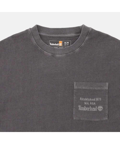 Timberland(ティンバーランド)の「ヘビーウェイト チェスト ポケット Tシャツ メンズ(Tシャツ/カットソー・メンズ・ダークグレー・LARGE/MEDIUM/SMALL/X-LARGE/XX-LARGE)」の3枚目の写真