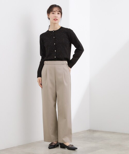 grove(グローブ)の「スポンジージャージ ワイドパンツ(その他パンツ・レディース・ネイビー/オフホワイト/グレー・03/02/01/05/04)」の5枚目の写真