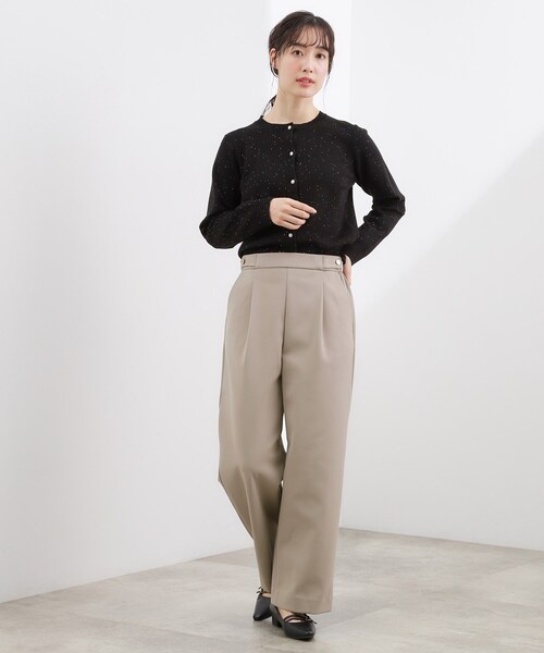 grove(グローブ)の「スポンジージャージ ワイドパンツ(その他パンツ・レディース・ネイビー/オフホワイト/グレー・03/02/01/05/04)」の6枚目の写真