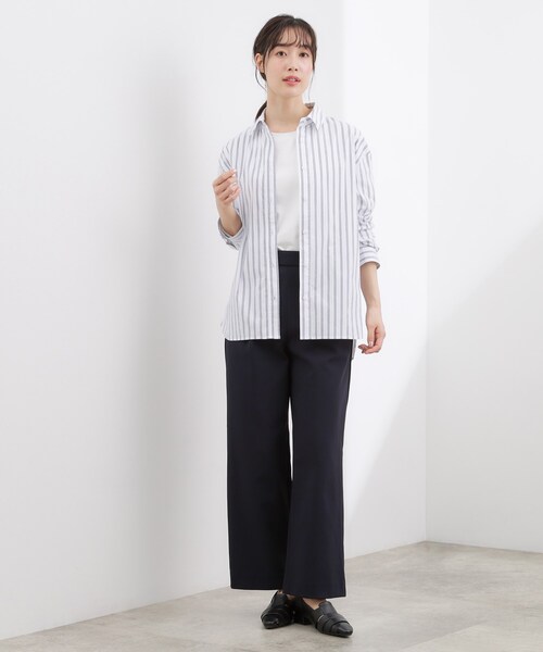 grove(グローブ)の「スポンジージャージ ワイドパンツ(その他パンツ・レディース・ネイビー/オフホワイト/グレー・03/02/01/05/04)」の9枚目の写真