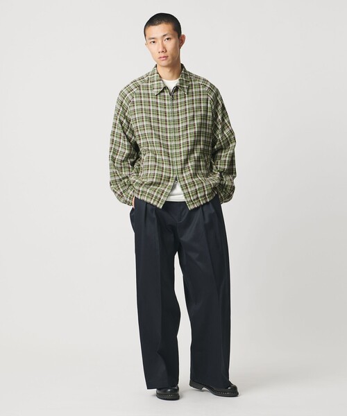 UNITED ARROWS & SONS＞ CHECK ZIP BLOUSON/ブルゾン（ブルゾン
