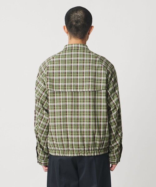 UNITED ARROWS & SONS(ユナイテッドアローズアンドサンズ)の「<UNITED ARROWS & SONS> CHECK ZIP BLOUSON/ブルゾン(ブルゾン・メンズ・ケリーグリーン/ブラウン系・L/XL/M/S)」の9枚目の写真