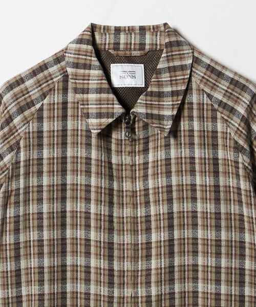 UNITED ARROWS & SONS(ユナイテッドアローズアンドサンズ)の「<UNITED ARROWS & SONS> CHECK ZIP BLOUSON/ブルゾン(ブルゾン・メンズ・ケリーグリーン/ブラウン系・L/XL/M/S)」の12枚目の写真