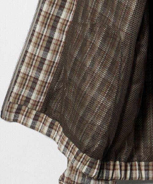 UNITED ARROWS & SONS(ユナイテッドアローズアンドサンズ)の「<UNITED ARROWS & SONS> CHECK ZIP BLOUSON/ブルゾン(ブルゾン・メンズ・ケリーグリーン/ブラウン系・L/XL/M/S)」の16枚目の写真