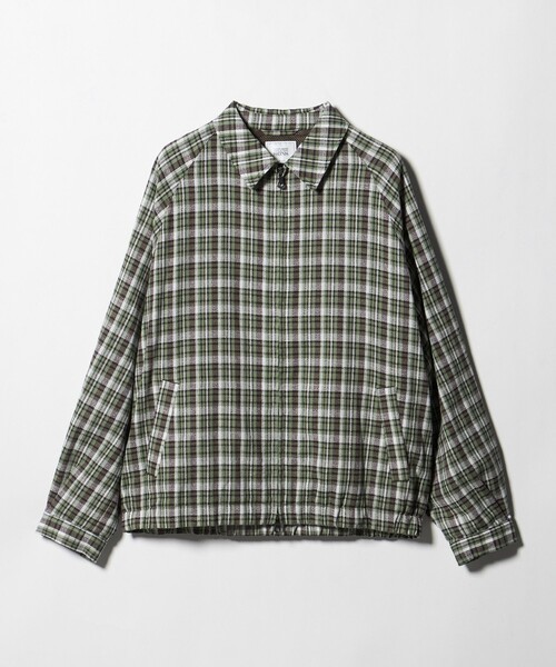 UNITED ARROWS & SONS＞ CHECK ZIP BLOUSON/ブルゾン（ブルゾン