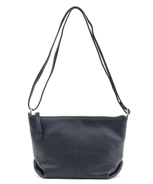 COOCO(クーコ)の「【牛革】シュリンクレザー台形ポシェット(ショルダーバッグ・レディース・ブラック/シルバー/ブルー/オフホワイト/グリーン/ブラウン・FREE)」の18枚目の写真