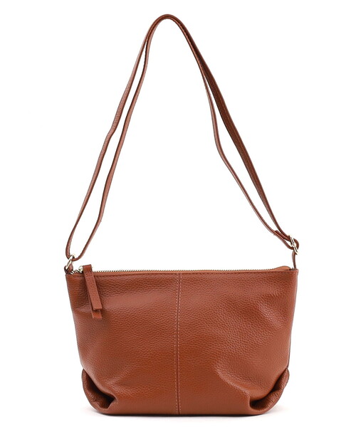 COOCO(クーコ)の「【牛革】シュリンクレザー台形ポシェット(ショルダーバッグ・レディース・ブラック/シルバー/ブルー/オフホワイト/グリーン/ブラウン・FREE)」の19枚目の写真