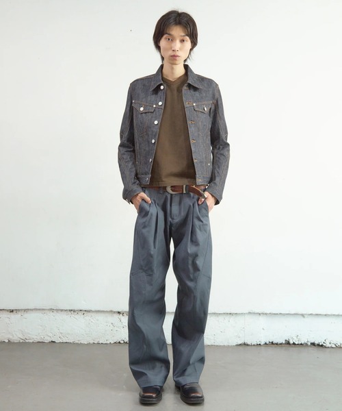 【NVRFRGT】DENIM TRUCKER JACKET