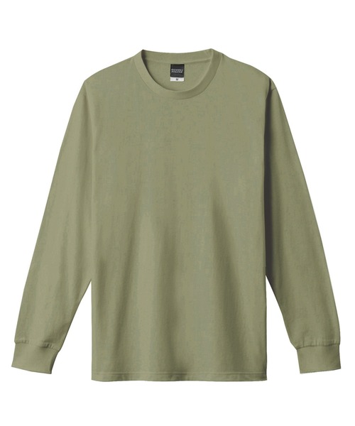 improves（インプローブス）の「無地 長袖Tシャツ（Tシャツ/カットソー・メンズ・ブラック/ダークブルー/オートミール/ブルー/ホワイト/イエロー/カーキ/パープル・SMALL/MEDIUM/LARGE/X-LARGE）」の4枚目の写真
