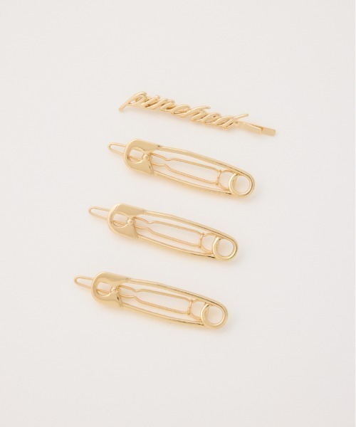 SLY(スライ)の「METAL MIX HAIR PIN SET メタルミックスヘアピンセット(ヘアピン・レディース・シルバー/ゴールド・FREE)」の2枚目の写真