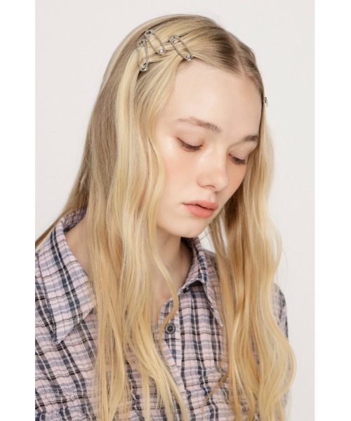 SLY(スライ)の「METAL MIX HAIR PIN SET メタルミックスヘアピンセット(ヘアピン・レディース・シルバー/ゴールド・FREE)」の9枚目の写真