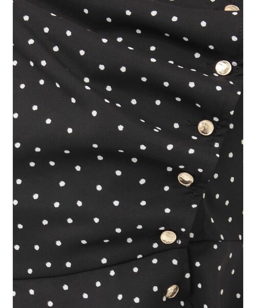 MERCURYDUO(マーキュリーデュオ)の「2WAYドットペプラムブラウス(シャツ/ブラウス・レディース・アイボリー/ブラック・FREE)」の7枚目の写真