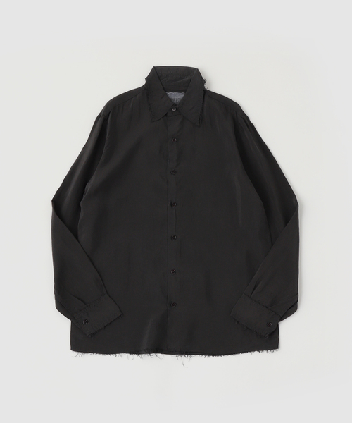 Gabriela Coll Garments(ガブリエラコールガーメンツ)の「G.C.G(ガブリエラコールガーメンツ)CUPRO SHIRT(シャツ/ブラウス・メンズ・ブラック・3)」の1枚目の写真